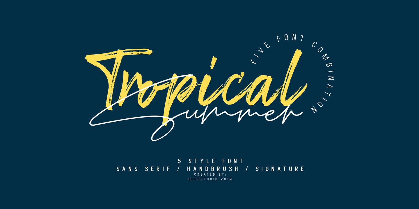 Font Tropical Summer